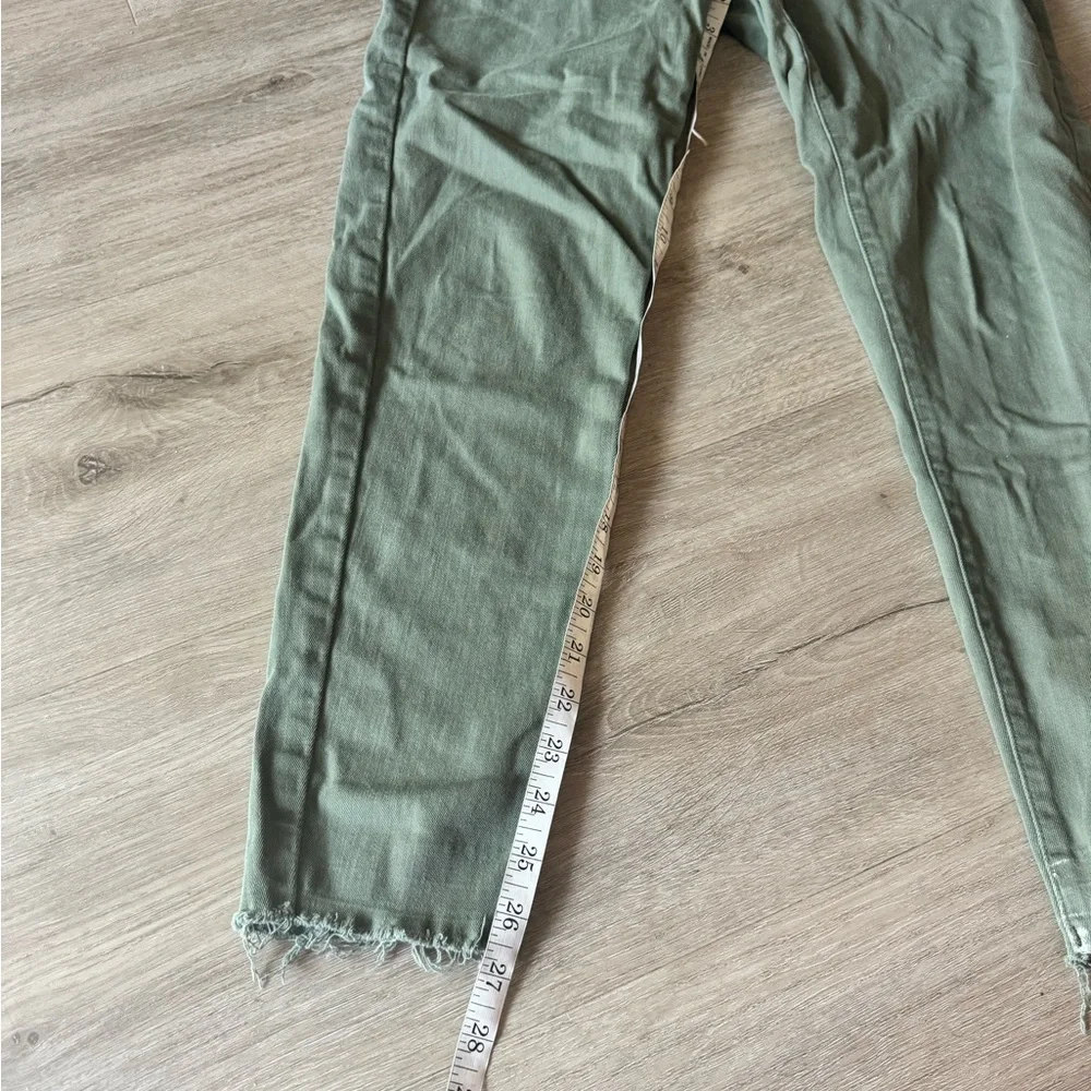 Banana republic, midrise, skinny olive green jeans - Picture 2 of 5